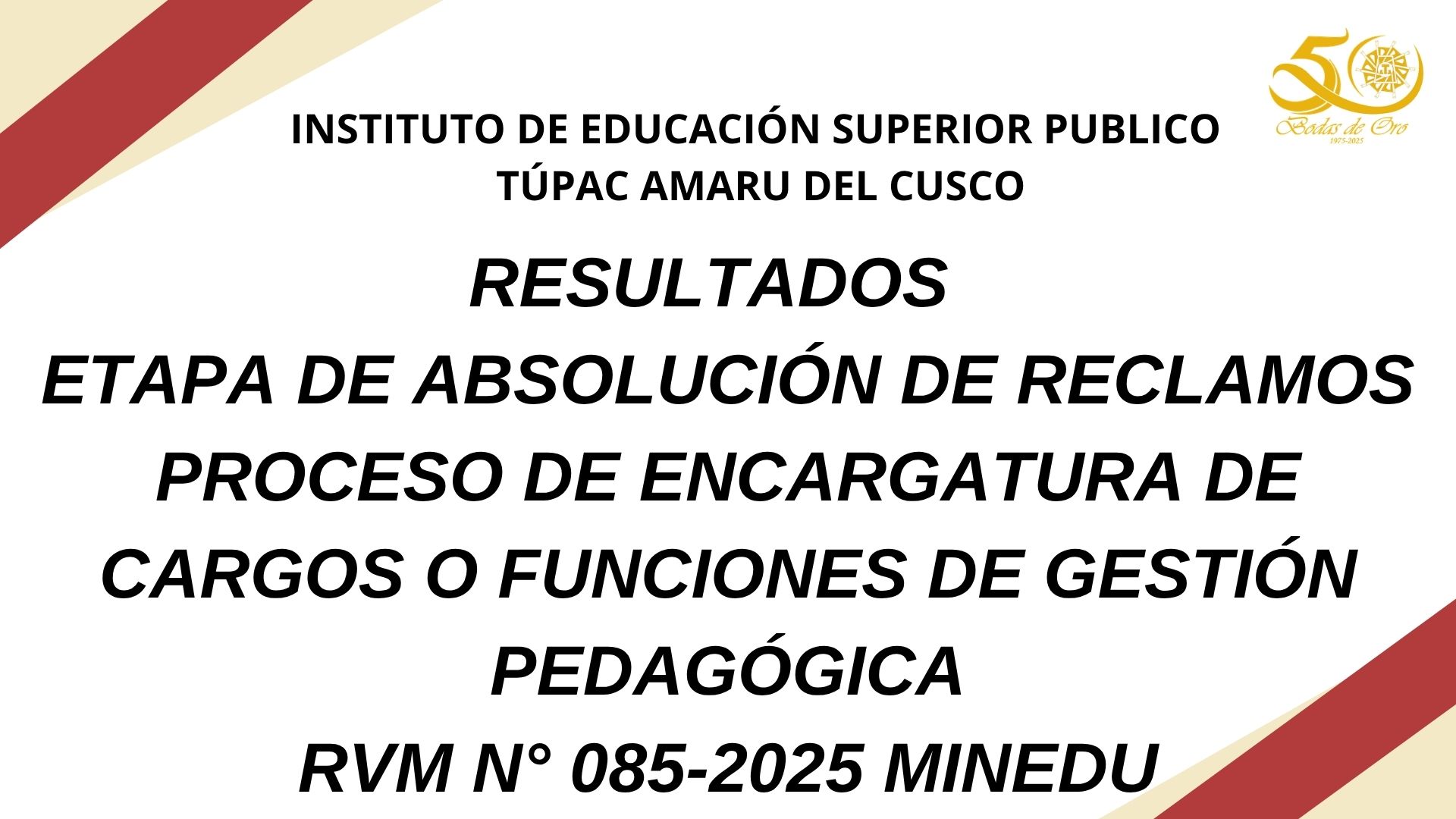 CONVOCATORIA DE GESTORES 2026